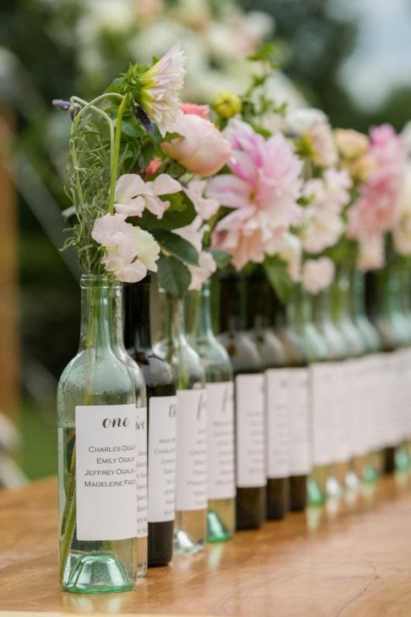 Wine Bottle Wedding Decor