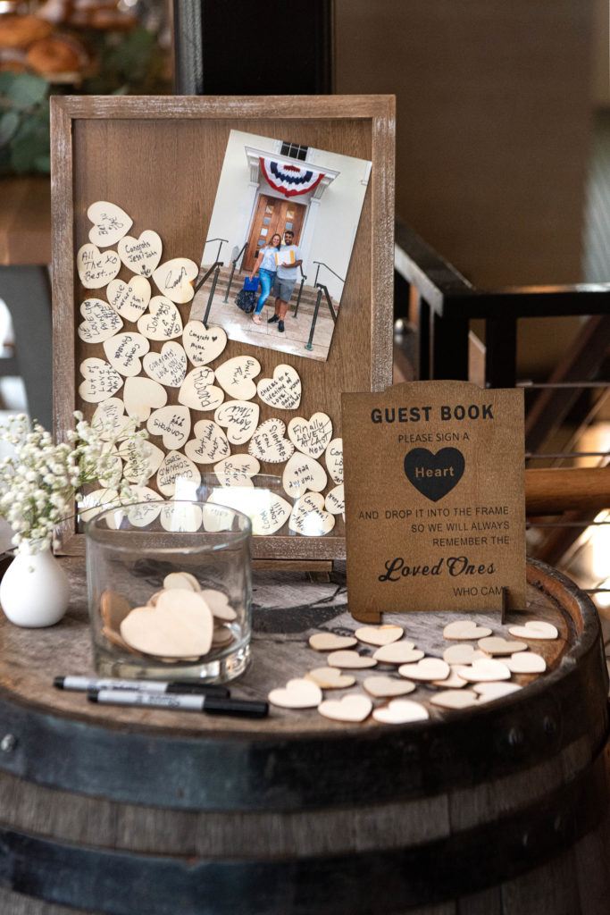 Hearts in a Frame Guest Book